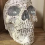 A prop skull used on the set of The Green Room