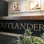 Trinity Set & Stage building a bespoke bar cladding for a private screening of Outlander the tv show
